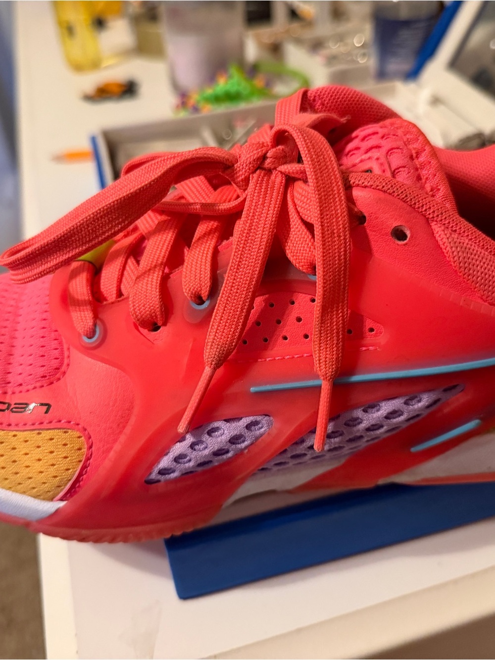 Unisex Pink Athletic Sneakers - Comfortable Lace-Up Sport Shoes